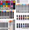 175 Piece Deluxe Art Set with 2 Drawing Pads, Acrylic Paints, Crayons, Colored Pencils, Paint Set in Wooden Case, and Professional Art Kit.Art supplies for adults, teenagers, and artists, paint supplies
